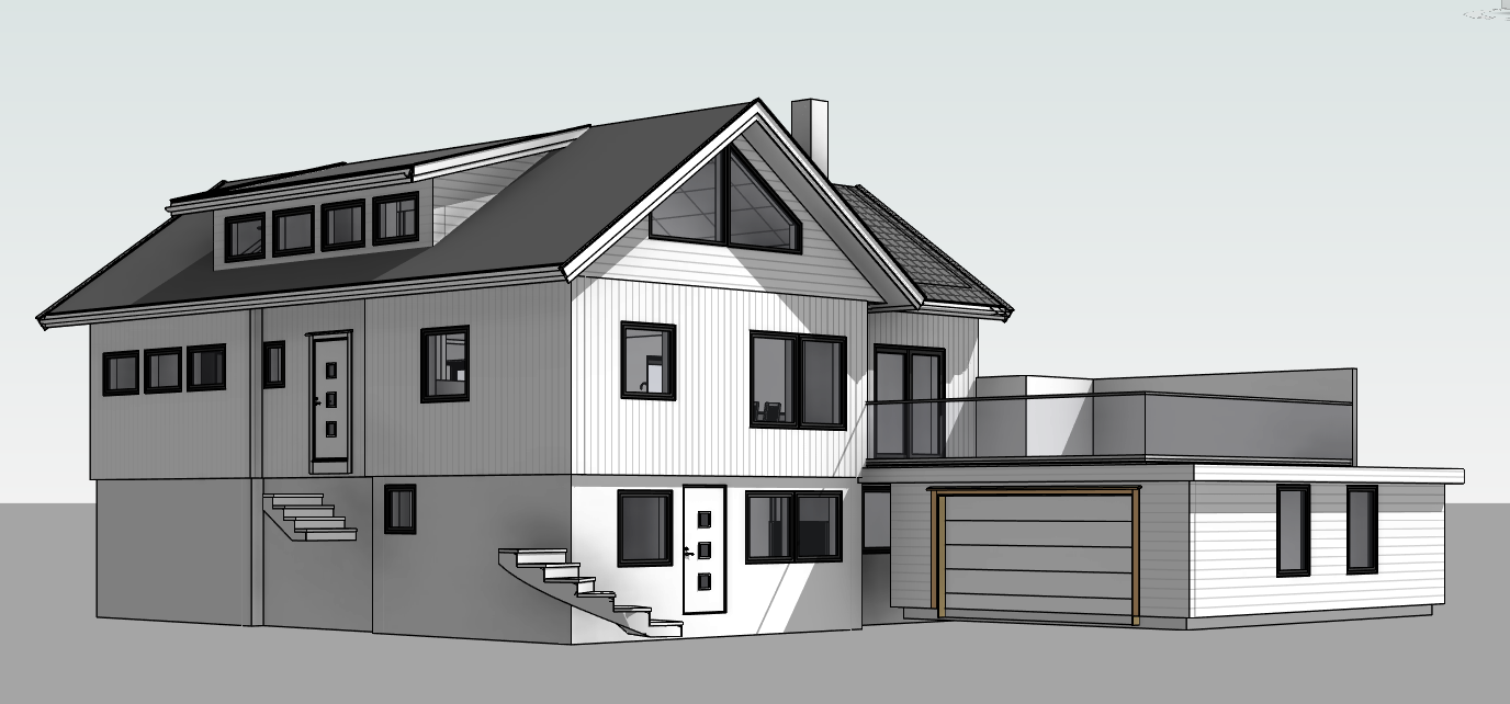 Sandnes 2025 – Terrasse og bruksendring Praktisk planløsning og ny uteplass over garasjen, levert av Cinzah Tegne Kontor.